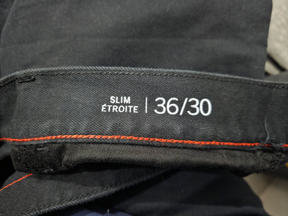 Pantalon Tommy Hilfiger 36x30 Slimfit Negro