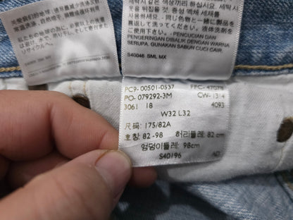 Pantalon Levis 511 34x30 Slimfit Azul Claro