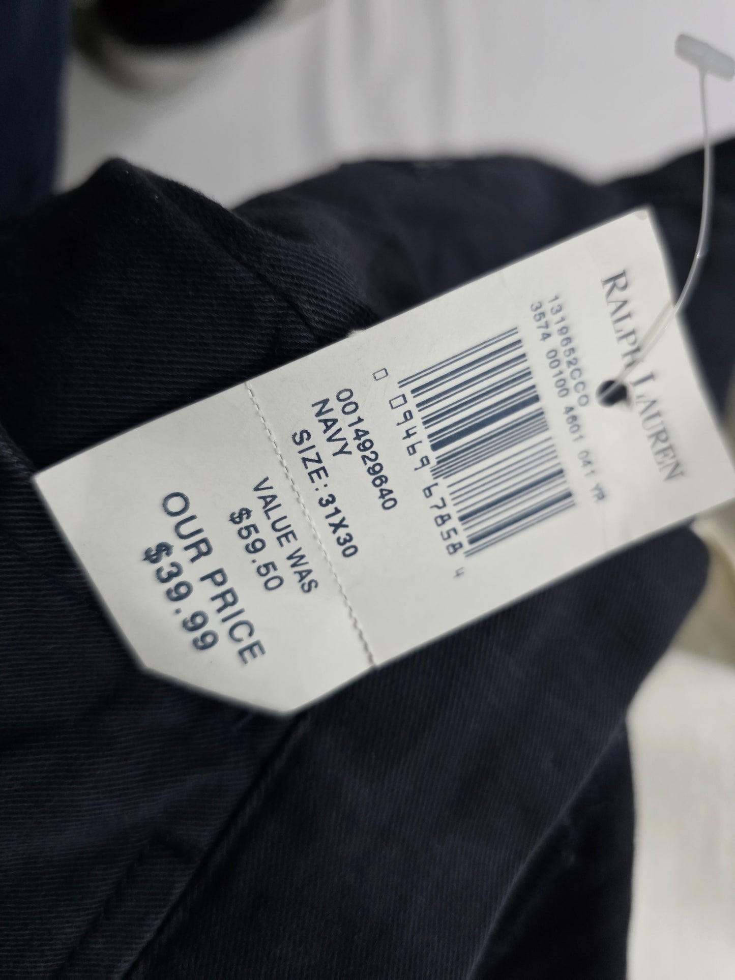 Pantalon Ralph Lauren 31x30 Classic Fit Azul