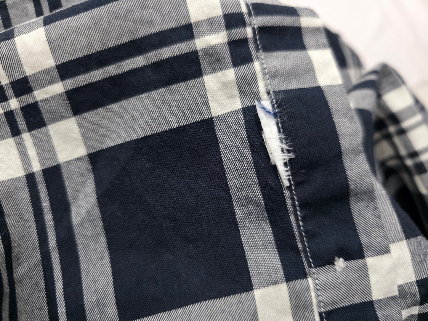 Camisa Ralph Lauren Chico S Cuadro Azul Pony Azul