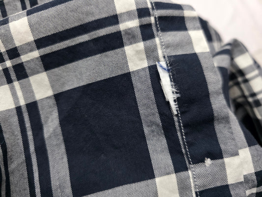 Camisa Ralph Lauren Chico S Cuadro Azul Pony Azul