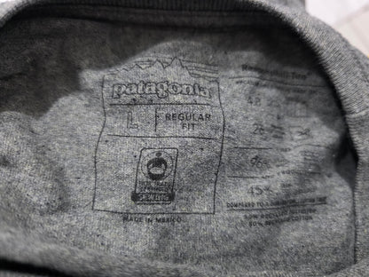 Playera Patagonia Grande L Regular Fit Gris