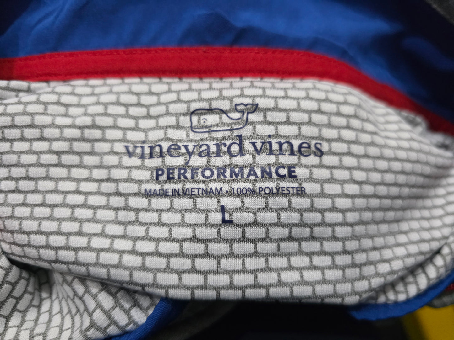 Sudadera Pullover Vineyard Vines Performance Grande L Gris