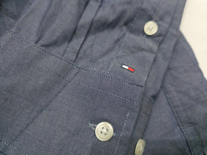 Camisa Tommy Hilfiger Xgrande 17 1/2 36-37 Azul Regular Fit
