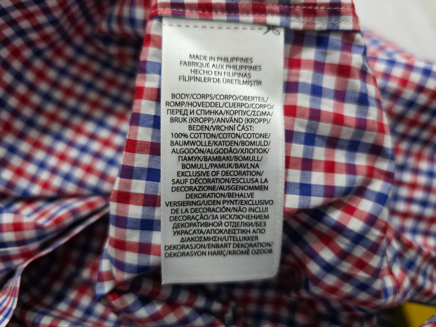 Camisa Ralph Lauren 2xl Classic Fit Stretch Cuadro Rojo