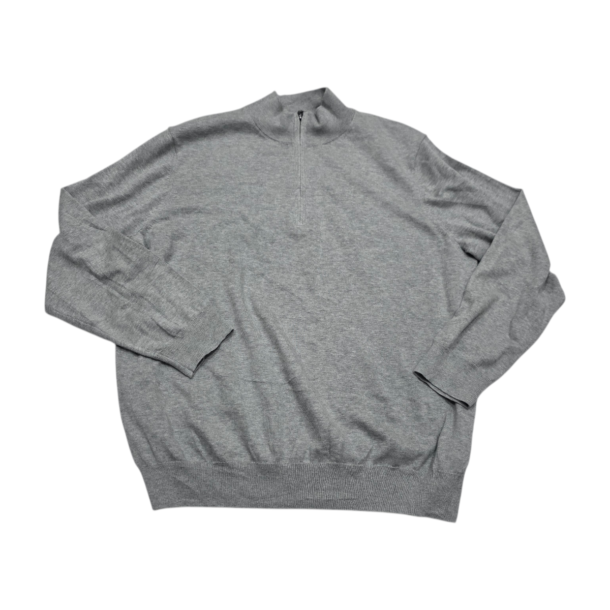 Sueter Vineyard Vines 2xl Gris Cierre Corto Cashmere Algodon