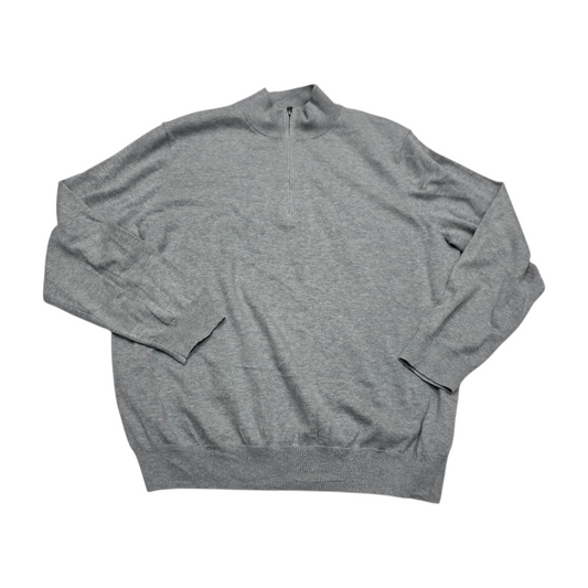 Sueter Vineyard Vines 2xl Gris Cierre Corto Cashmere Algodon