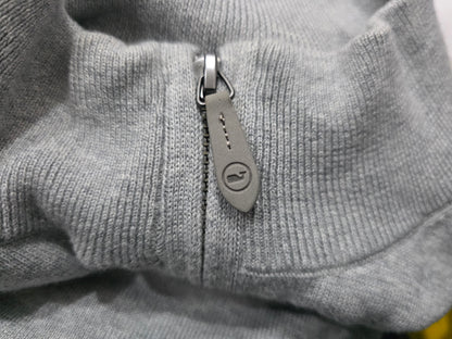 Sueter Vineyard Vines 2xl Gris Cierre Corto Cashmere Algodon