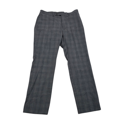 Pantalon Vestir Calvin Klein 32x30 Gris Cuadro Slimfit