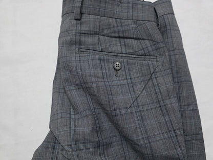 Pantalon Vestir Calvin Klein 32x30 Gris Cuadro Slimfit