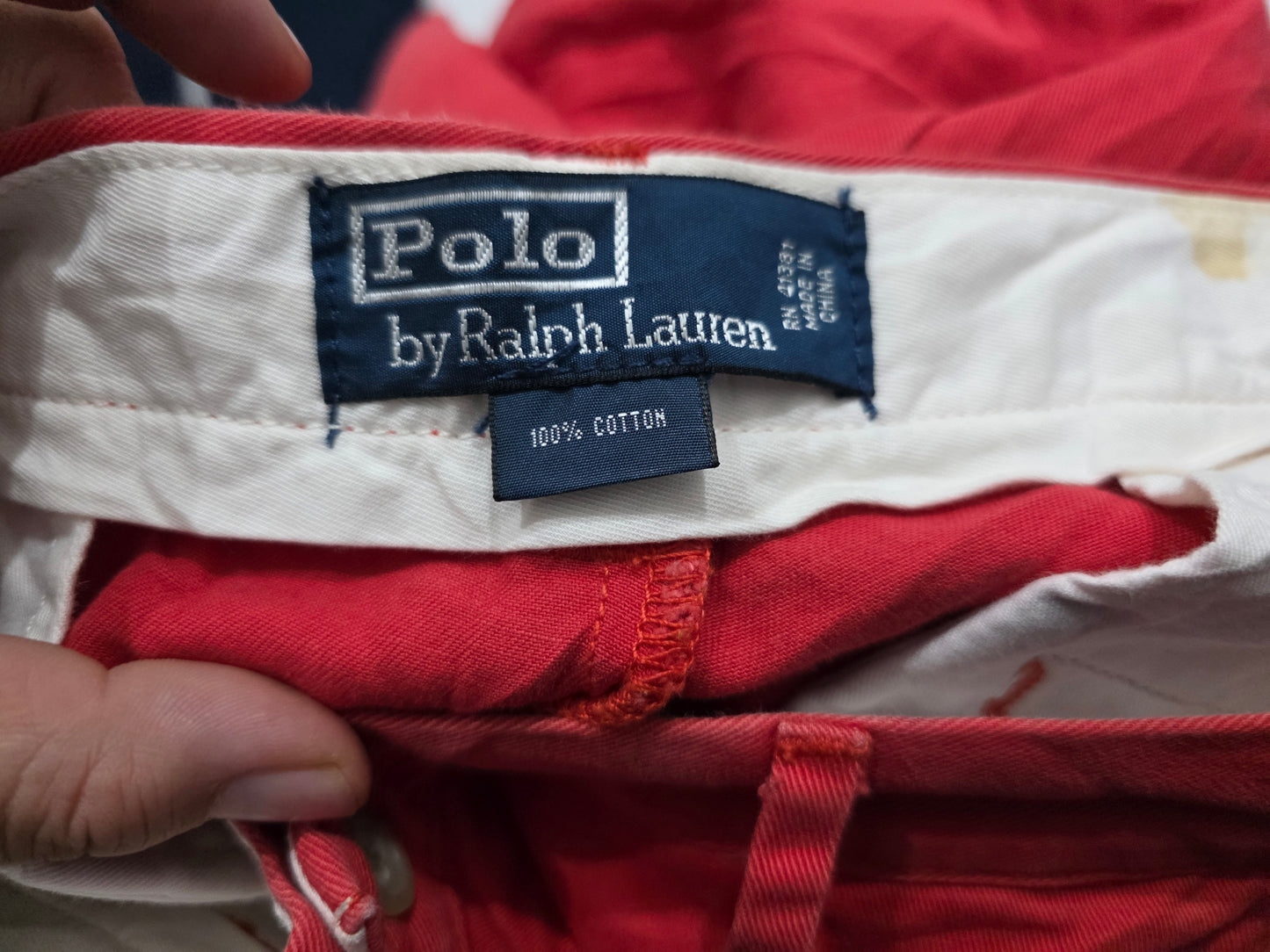 Pantalon Ralph Lauren 35x30 Recto Coral Oscuro
