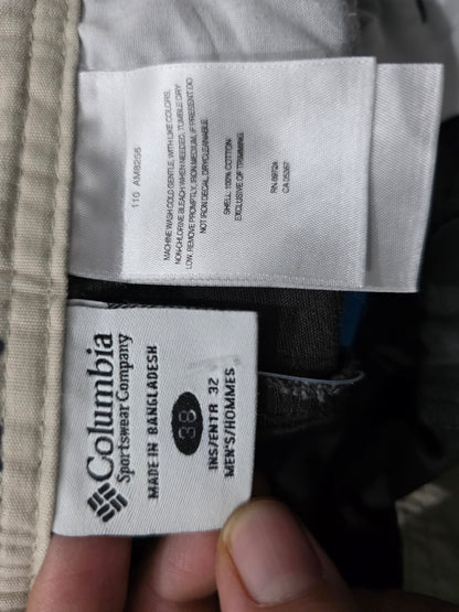 Pantalon Columbia 38x32 Recto Gris Deslavado