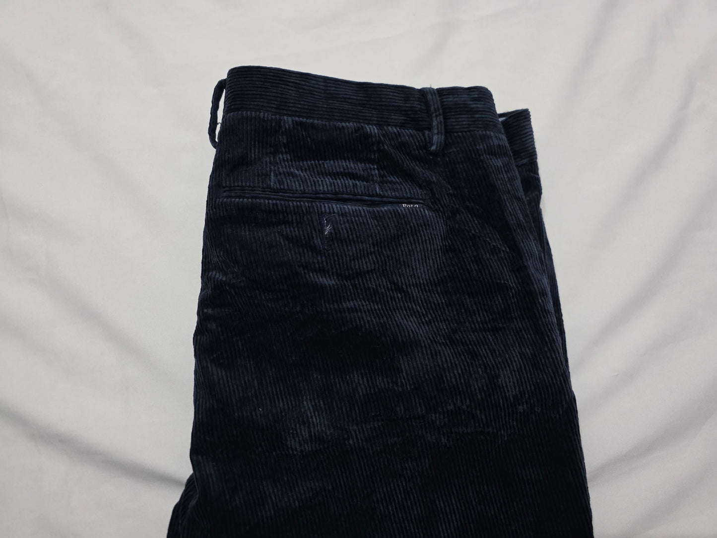 Pantalon Ralph Lauren 36x32 Recto Pana Azul