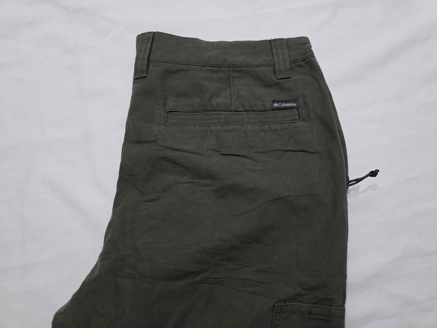 Pantalon Columbia 38x32 Recto Verde Deslavado