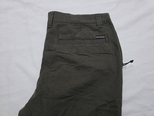 Pantalon Columbia 38x32 Recto Verde Deslavado