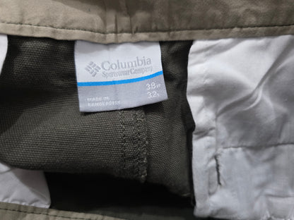 Pantalon Columbia 38x32 Recto Verde Deslavado