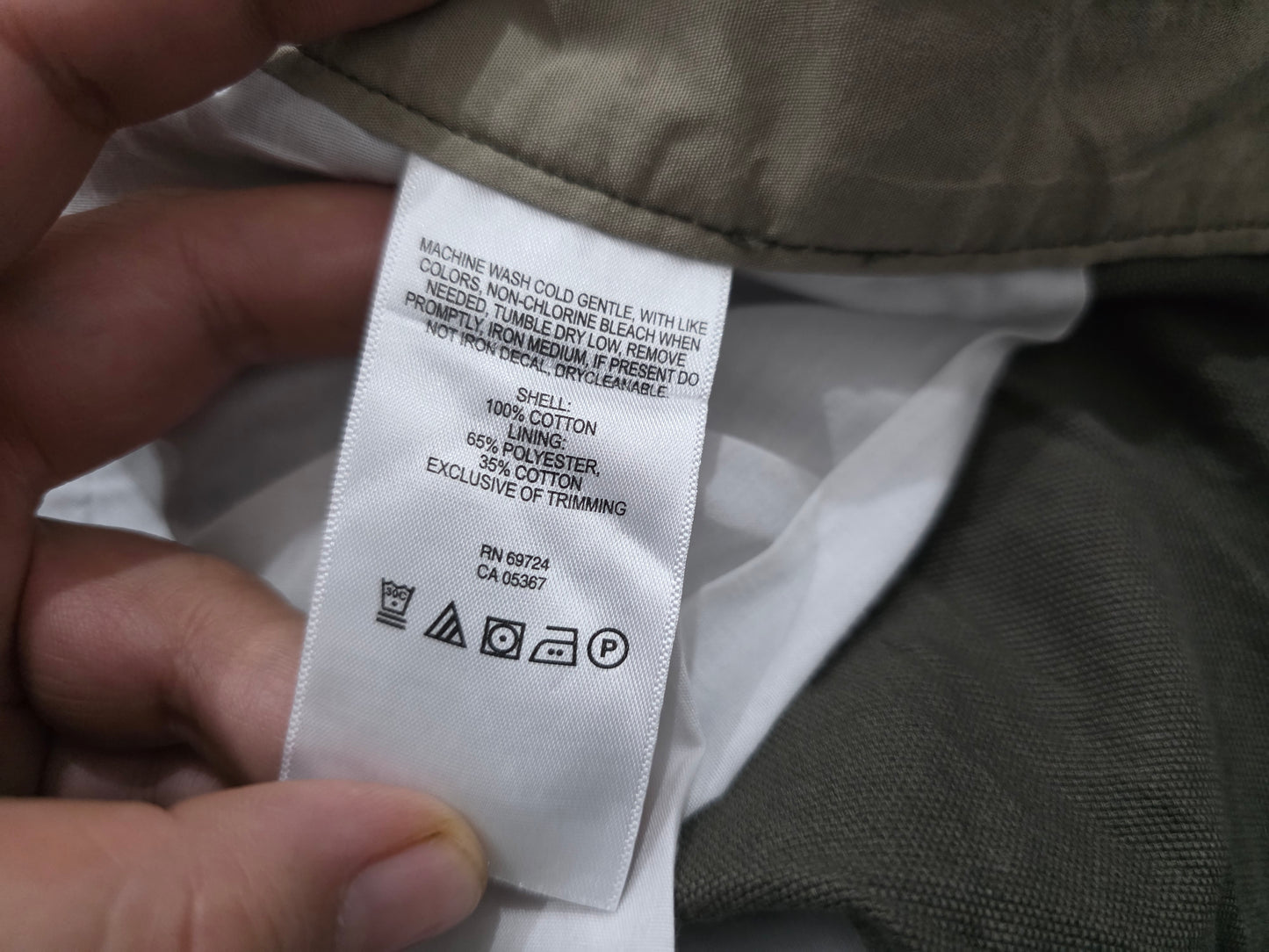 Pantalon Columbia 38x32 Recto Verde Deslavado