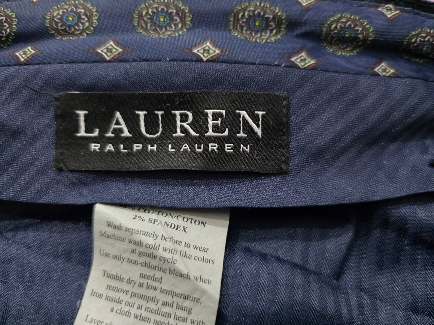 Pantalon Ralph Lauren 38x32 Recto Pana Negro
