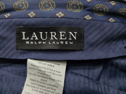 Pantalon Ralph Lauren 38x32 Recto Pana Negro
