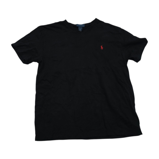 Playera Ralph Lauren Mediana M Negro Pony Rojo