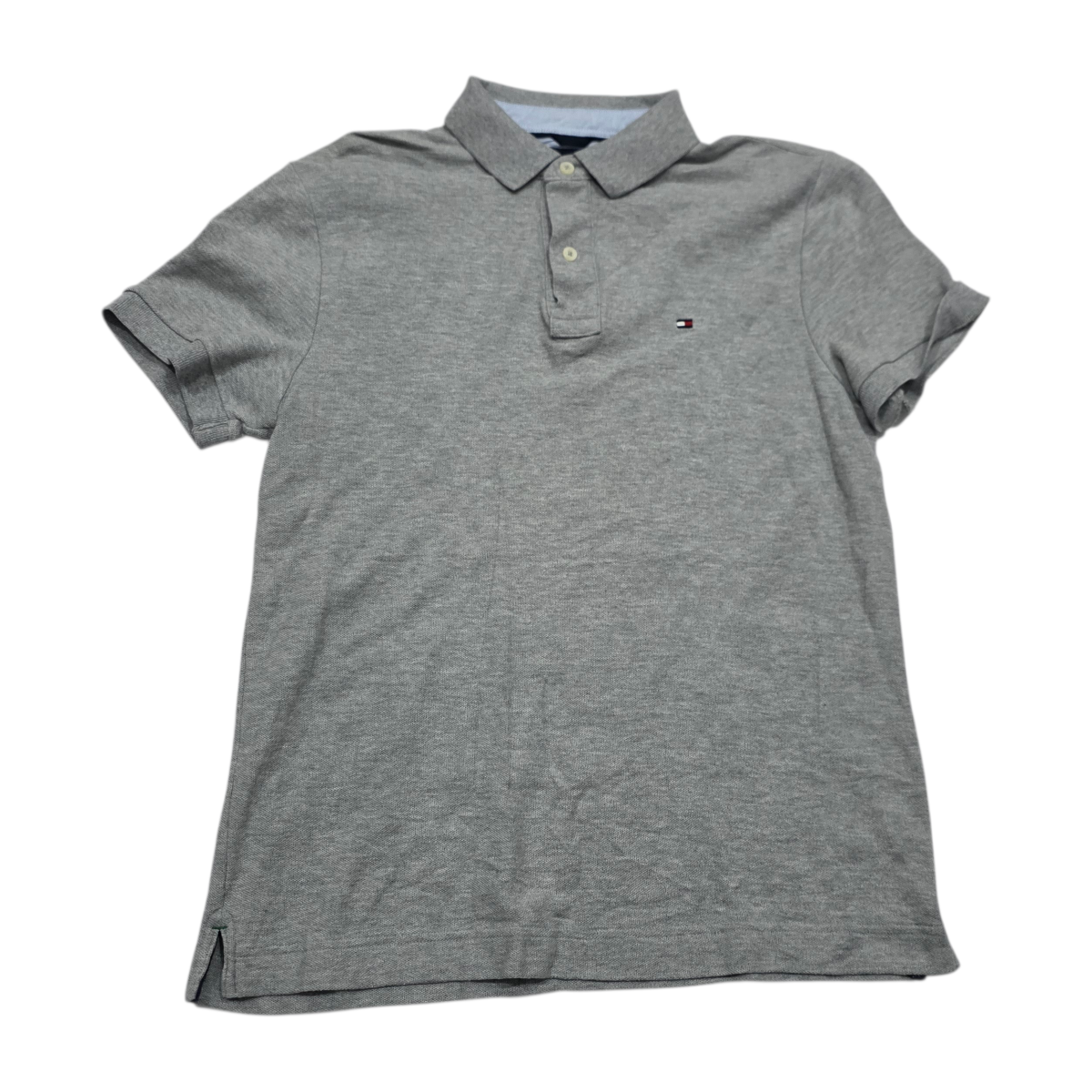 Playera Polo Tommy Hilfiger Mediana M Custom Fit Gris