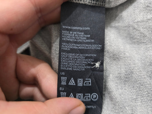 Playera Polo Tommy Hilfiger Mediana M Custom Fit Gris
