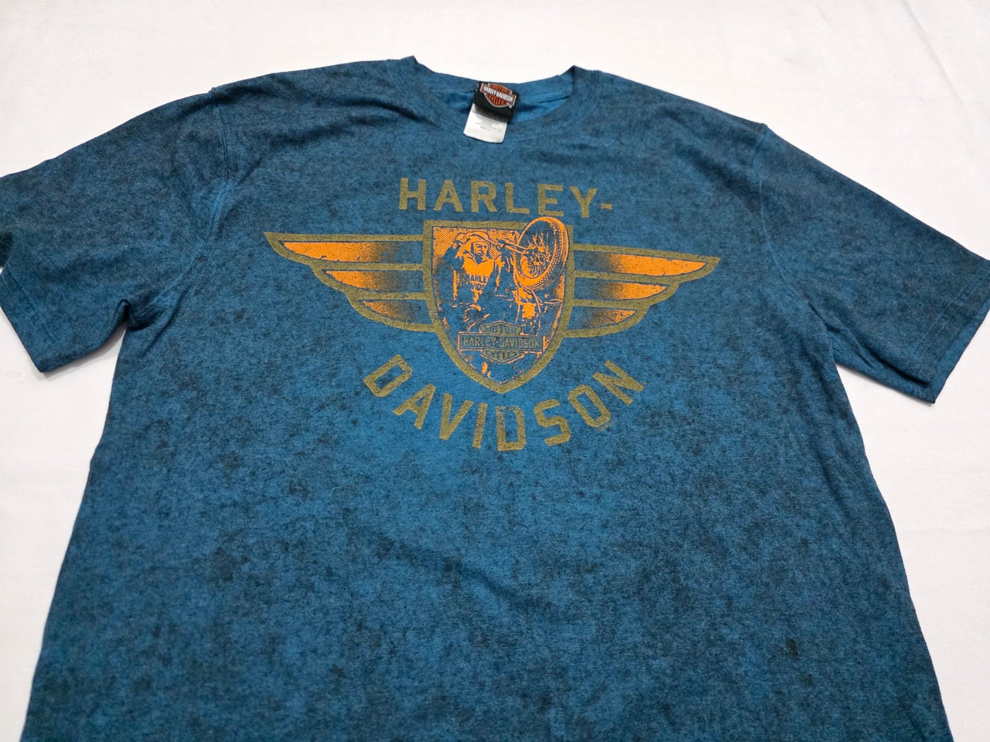 Playera Harley Davidson Grande L Azul Savannah