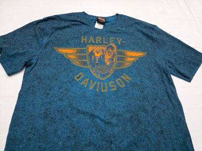 Playera Harley Davidson Grande L Azul Savannah