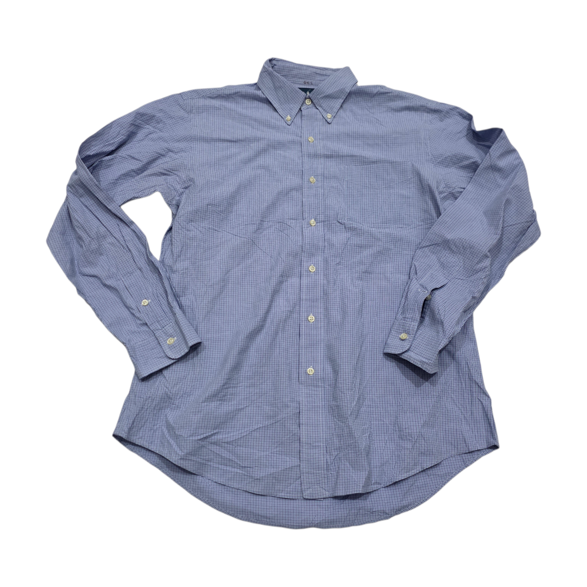 Camisa Ralph Lauren Grande L Custom Fit Azul Cuadro