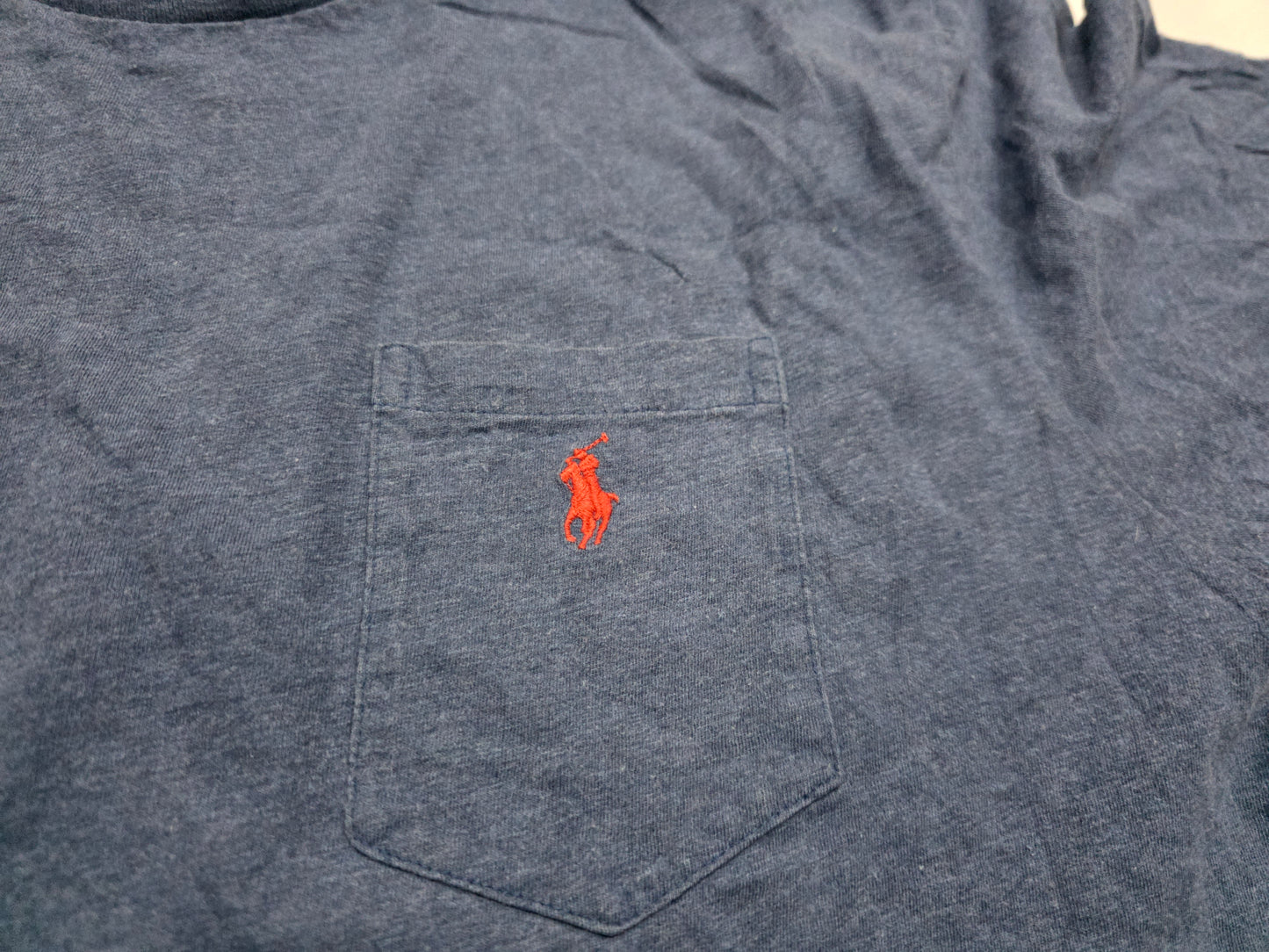 Playera Ralph Lauren Grande L Azul Pony Rojo