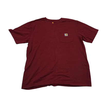 Playera Carhartt Grande L Rojo Intenso Original Fit