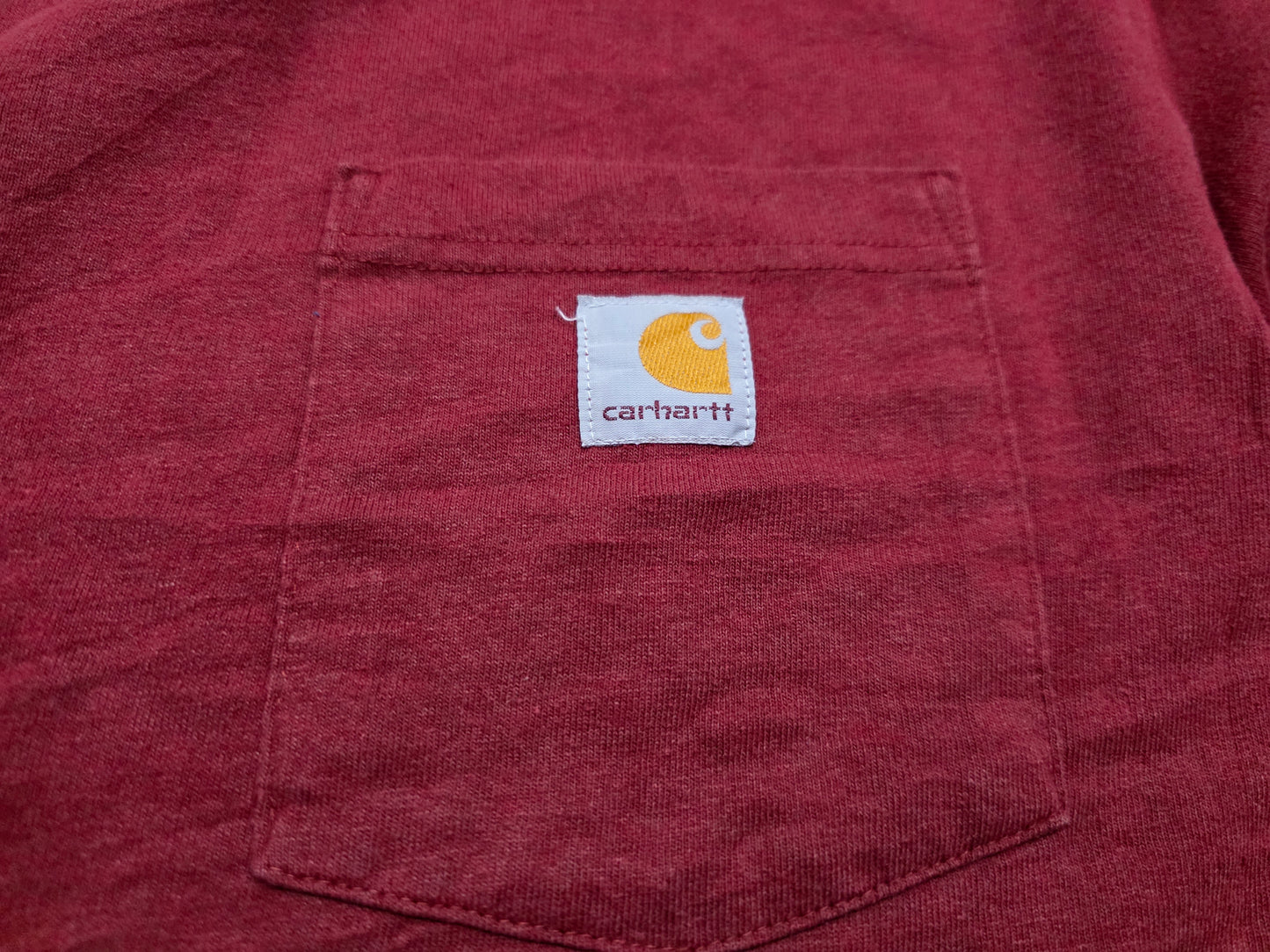 Playera Carhartt Grande L Rojo Intenso Original Fit