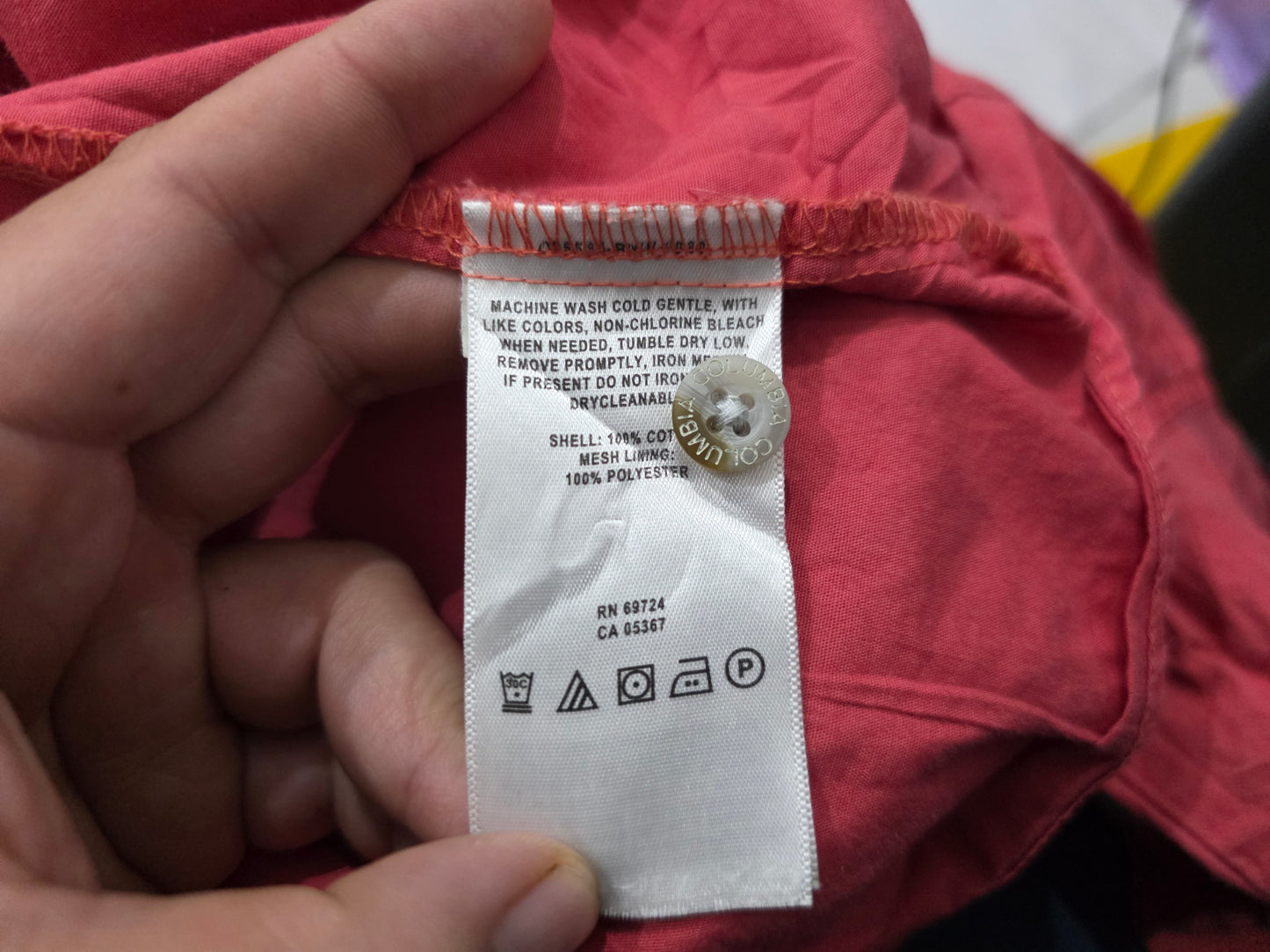 Camisa Manga Corta Columbia Pfg Grande L Coral