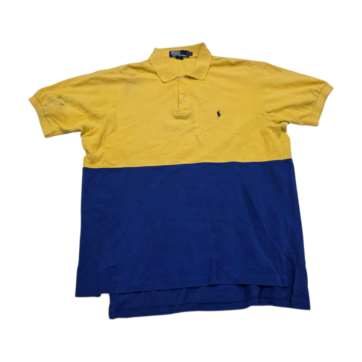 Playera Polo Ralph Lauren Grande L Amarillo Y Azul
