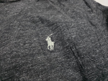 Playera Ralph Lauren Grande L Gris Classic Fit Pony Blanco