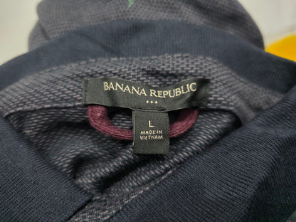Playera Polo Banana Republic Grande L Azul
