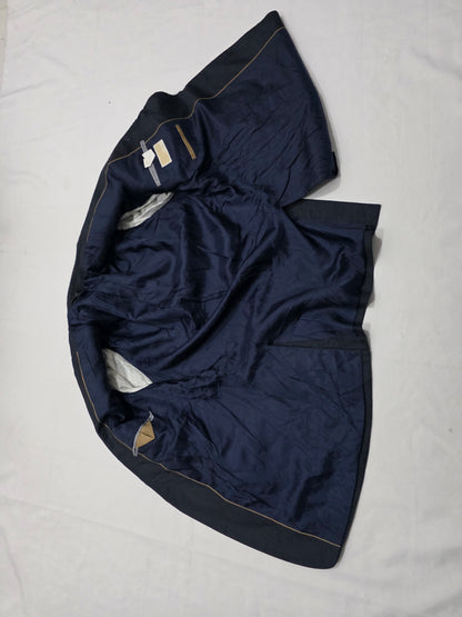Saco Michael Kors 43l Azul Grisaceo Azul Lisa 43r