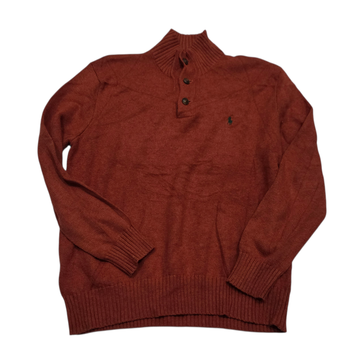 Sueter Ralph Lauren Grande L Naranja Pony Verde
