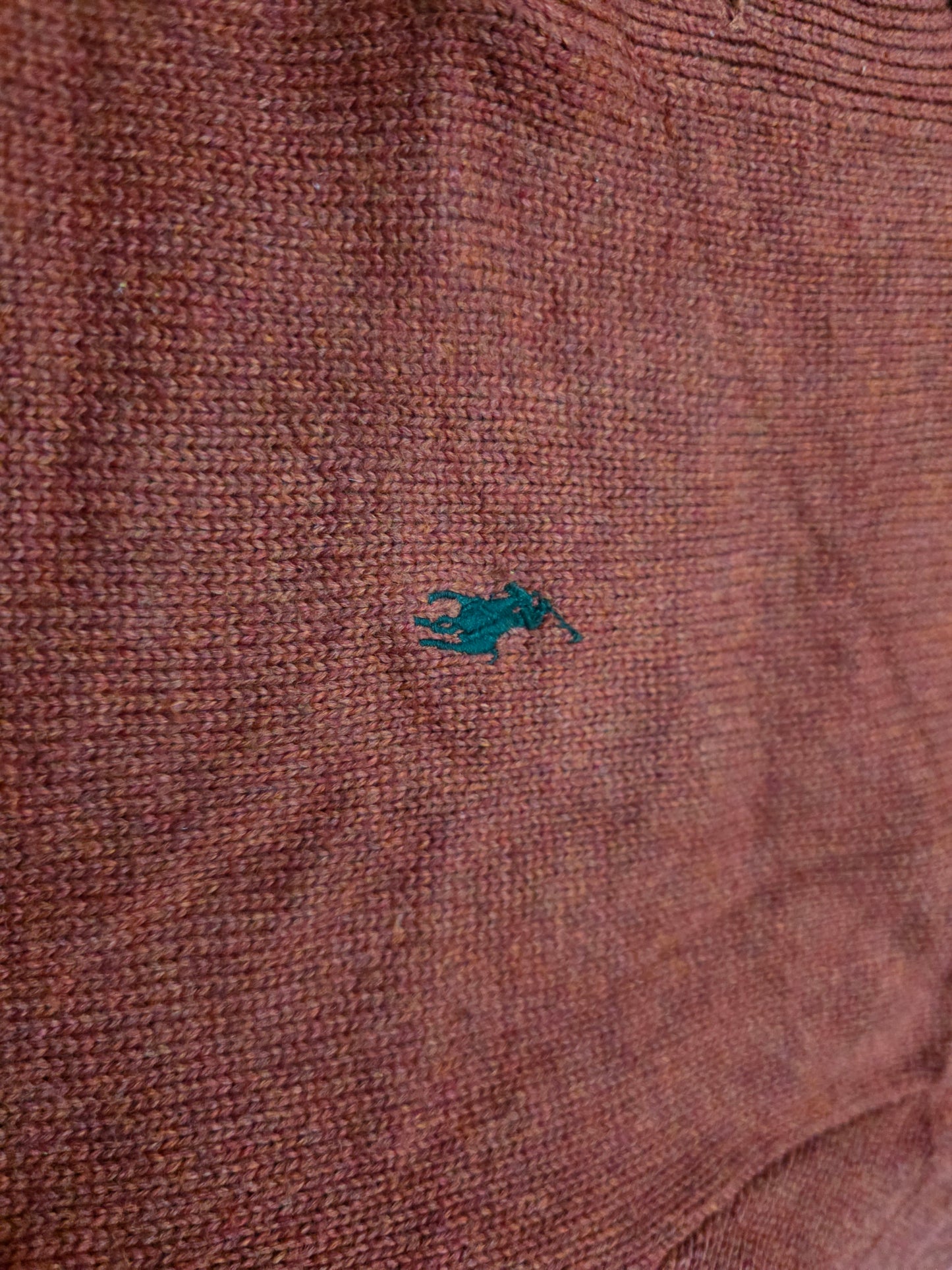 Sueter Ralph Lauren Grande L Naranja Pony Verde