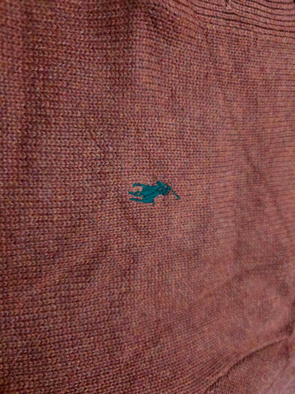 Sueter Ralph Lauren Grande L Naranja Pony Verde