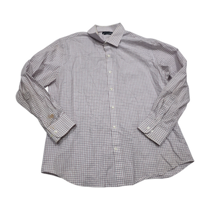 Camisa Tommy Hilfiger Xgrande Xl 34-35 Cuadro Rosa Y Azul