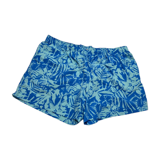 Bermuda Columbia 2xl Azul Y Flores