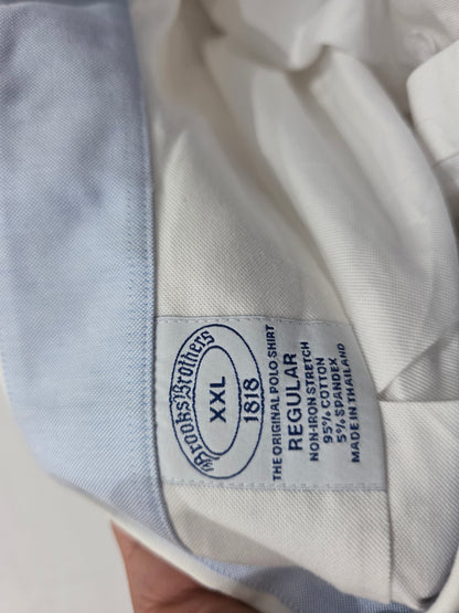 Camisa Brooks Brothers 2xl Regular Fit Blanco