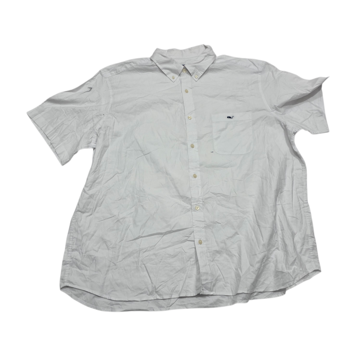 Camisa Manga Corta Vineyard Vines Classic Fit Blanca