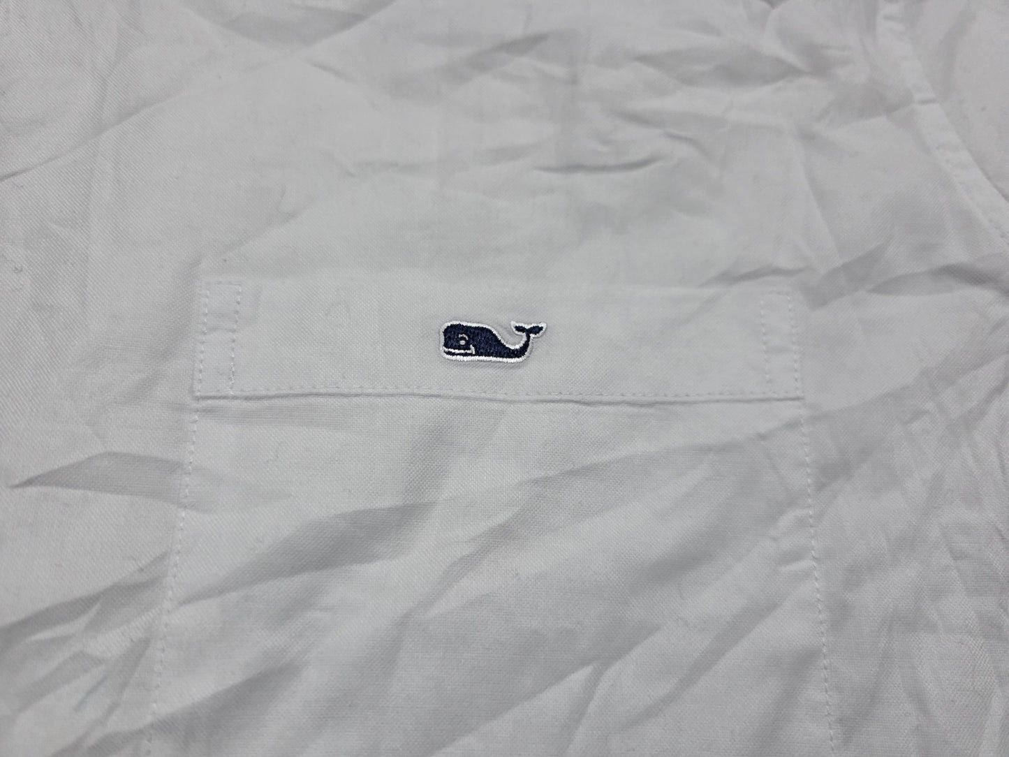 Camisa Manga Corta Vineyard Vines Classic Fit Blanca