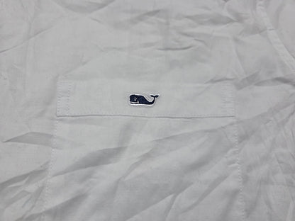 Camisa Manga Corta Vineyard Vines Classic Fit Blanca