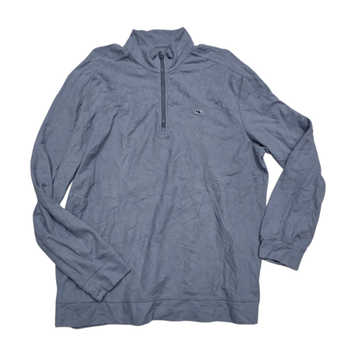 Sudadera Vineyard Vines 2xl Azul Deslavado Medio Cierre