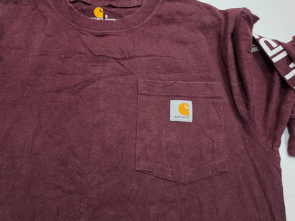 Playera Manga Larga Carhartt Chico S Vino