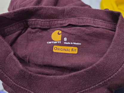 Playera Manga Larga Carhartt Chico S Vino