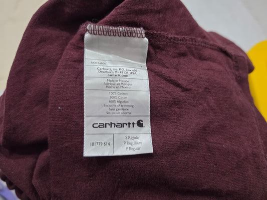 Playera Manga Larga Carhartt Chico S Vino